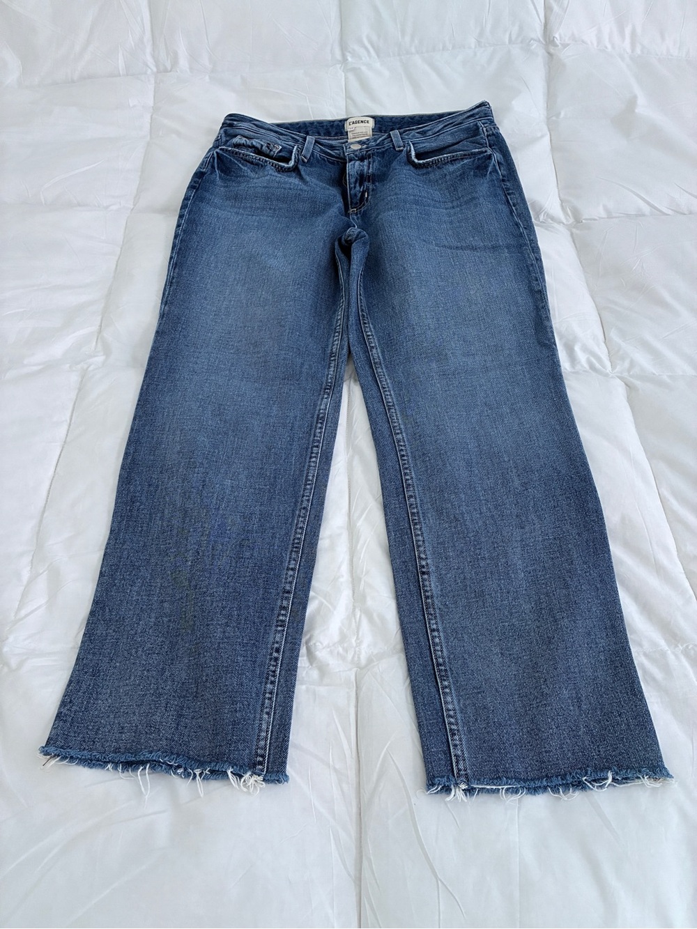 L'AGENCE Women's Straight-Leg Blue Denim Jeans 29